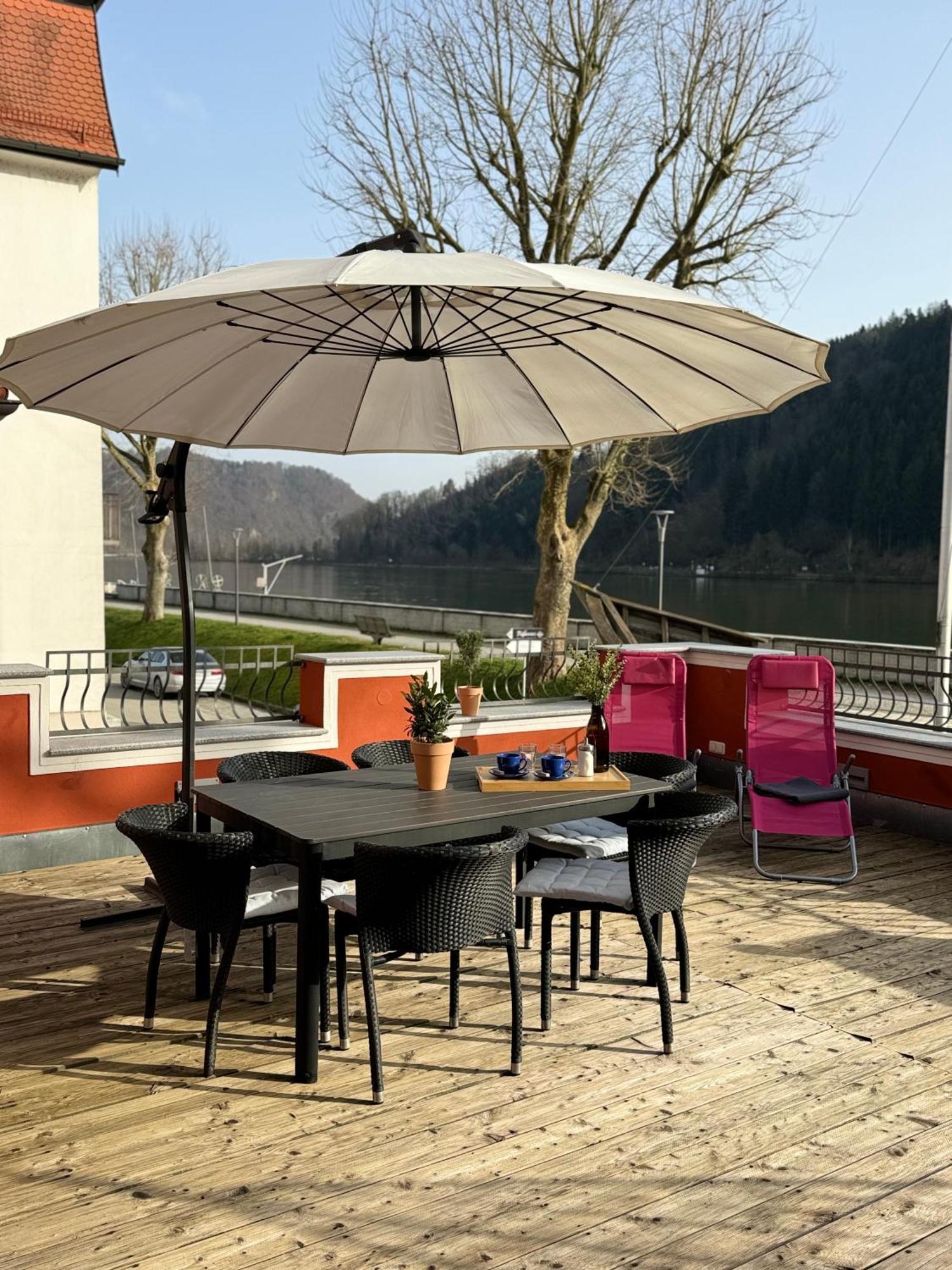 Terrassenwohnung Mit Donaublick Obernzell Eksteriør bilde